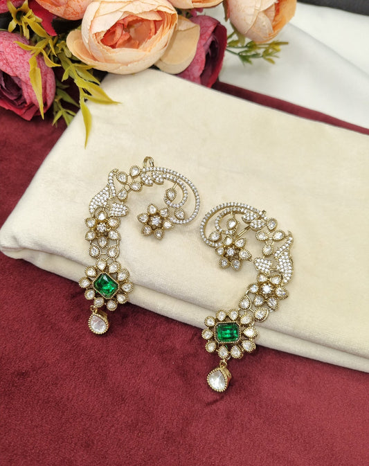 Statement Kundan Ear Cuff Earings