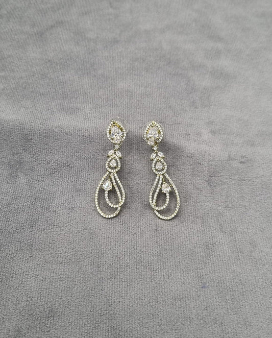 "Pink Petal" Double Teardrop Dangles