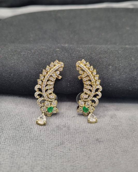 Crystal Ear Crawlers Elegant Scalloped