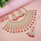 Pastel Pink Bridal Choker Set with Maang Tikka