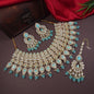 Pastel Pink Bridal Choker Set with Maang Tikka