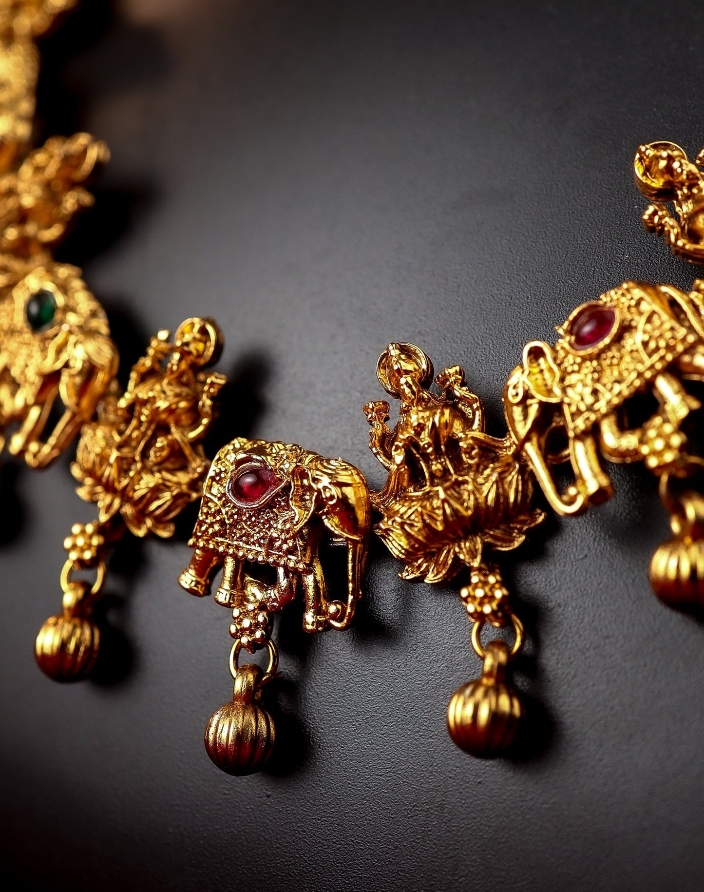 Lakshmi & Elephant Temple Choker Set