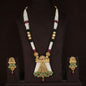 Copper Gold Plated Long Haram Set Earrings For Woman For Woman & Girls