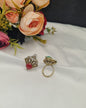 Majestic Heritage Square Kundan Ring