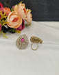 Royal Teardrop Kundan Cocktail Ring