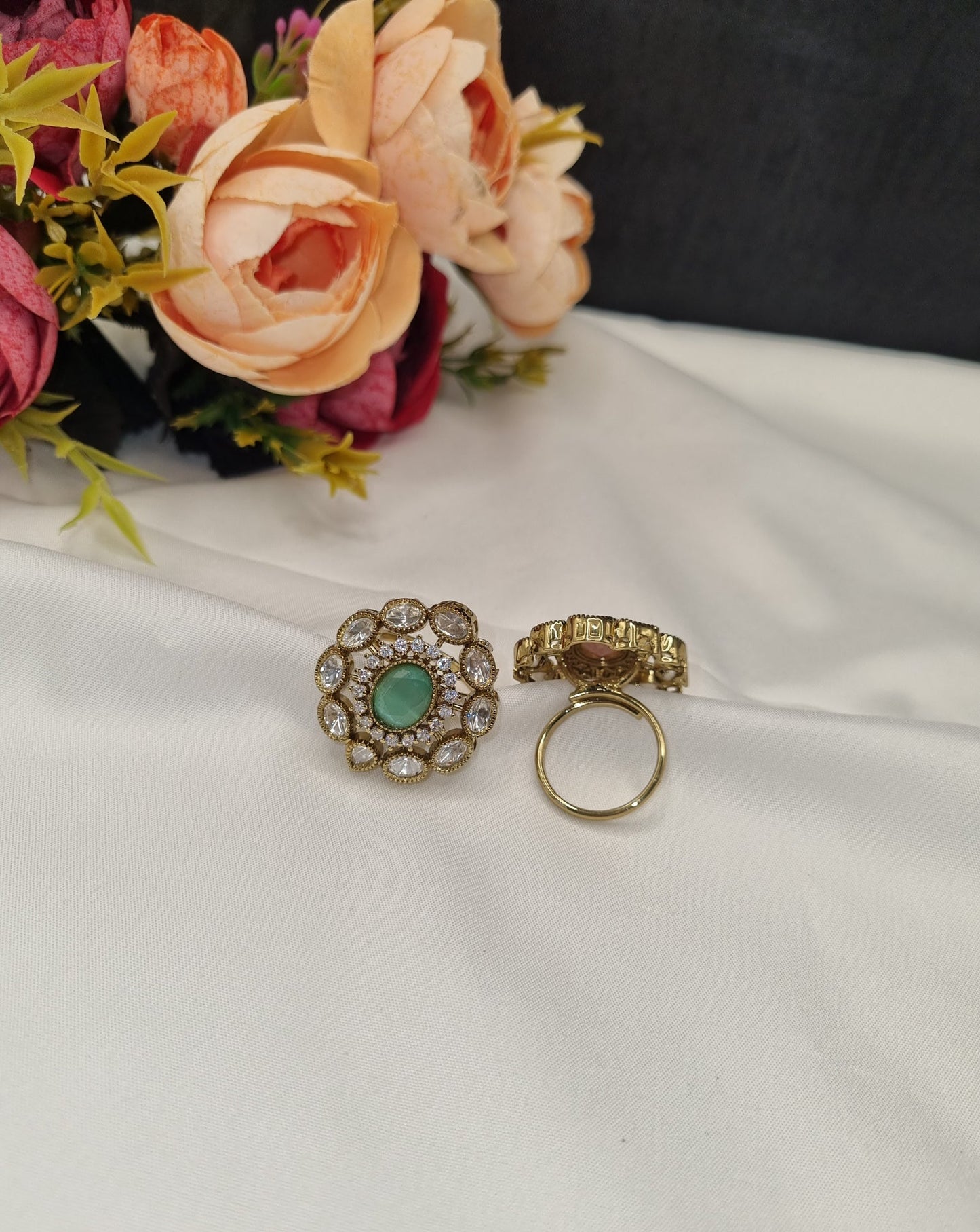 Imperial Mandala Kundan Ring