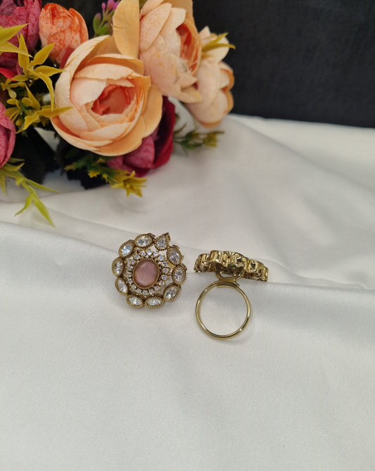 Imperial Mandala Kundan Ring