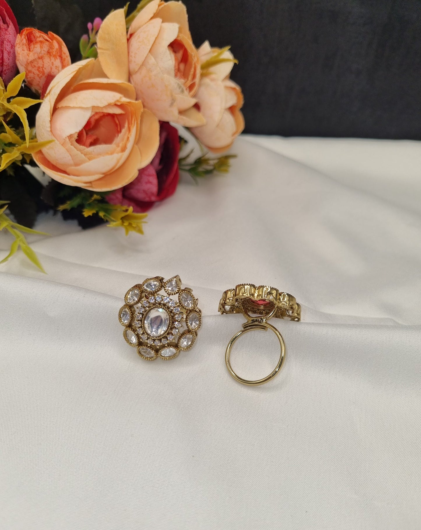 Imperial Mandala Kundan Ring