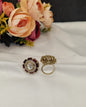 Royal Floral Kundan Ring