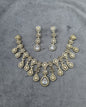 Vintage Floral Pear-Drop Necklace Set