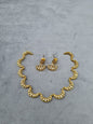 Gold-Tone Crescent Moon AD Jewelry Set