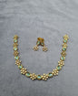 Gold-Tone Oval & Floral AD Jewelry Set