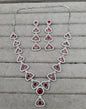Triangular Link Silver AD Jewellery Set