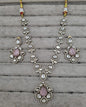 Heritage AD Blush Pink Long Necklace Set