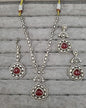 Handcrafted Emerald Green AD Long Necklace Set
