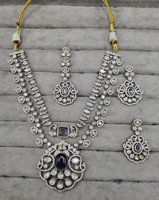 Antique Double Layer Bridal Necklace Set