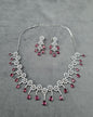 The Sapphire Radiance AD Necklace & Earring Set