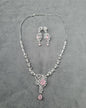 Imperial White American Diamond Teardrop Jewelry Set