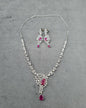 Imperial White American Diamond Teardrop Jewelry Set