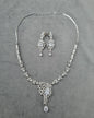 Imperial White American Diamond Teardrop Jewelry Set