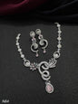 Pastel Pink "Swan-Curve" AD Jewelry Set