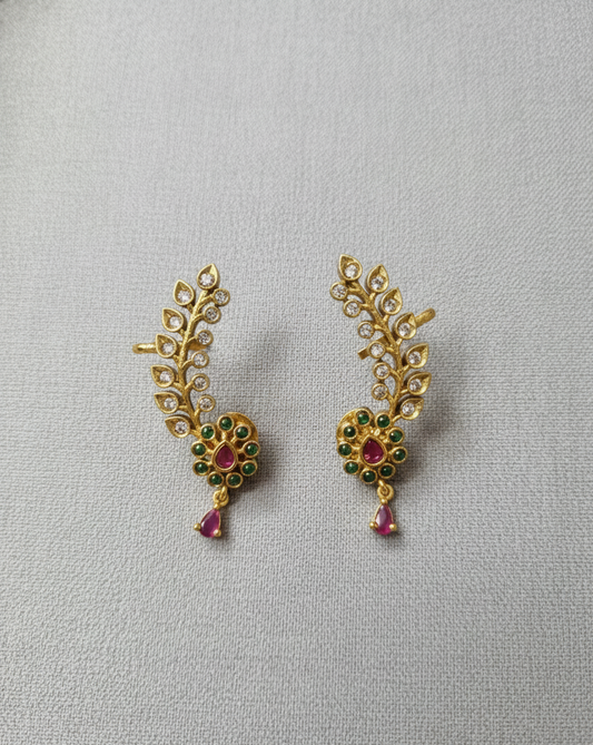 Ad Gold Ear Cuffs Earring For Woman & Girls