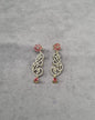 Emerald Green Floral Vine Drop Earrings