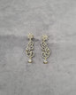 Emerald Green Floral Vine Drop Earrings
