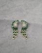 Dazzling White Zircon Winged Chandelier Earrings