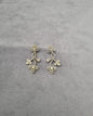 Dainty White Zircon Floral Branch Earrings