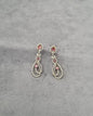 "Pink Petal" Double Teardrop Dangles