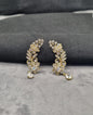 Golden Blossom Elegant Floral Vine Ear Crawlers