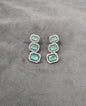 Sapphire Triple Cut Dangle Earrings