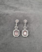 Silver Tone Tiered Halo Drops