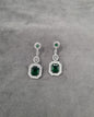 Silver Tone Tiered Halo Drops