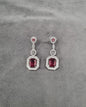 Silver Tone Tiered Halo Drops