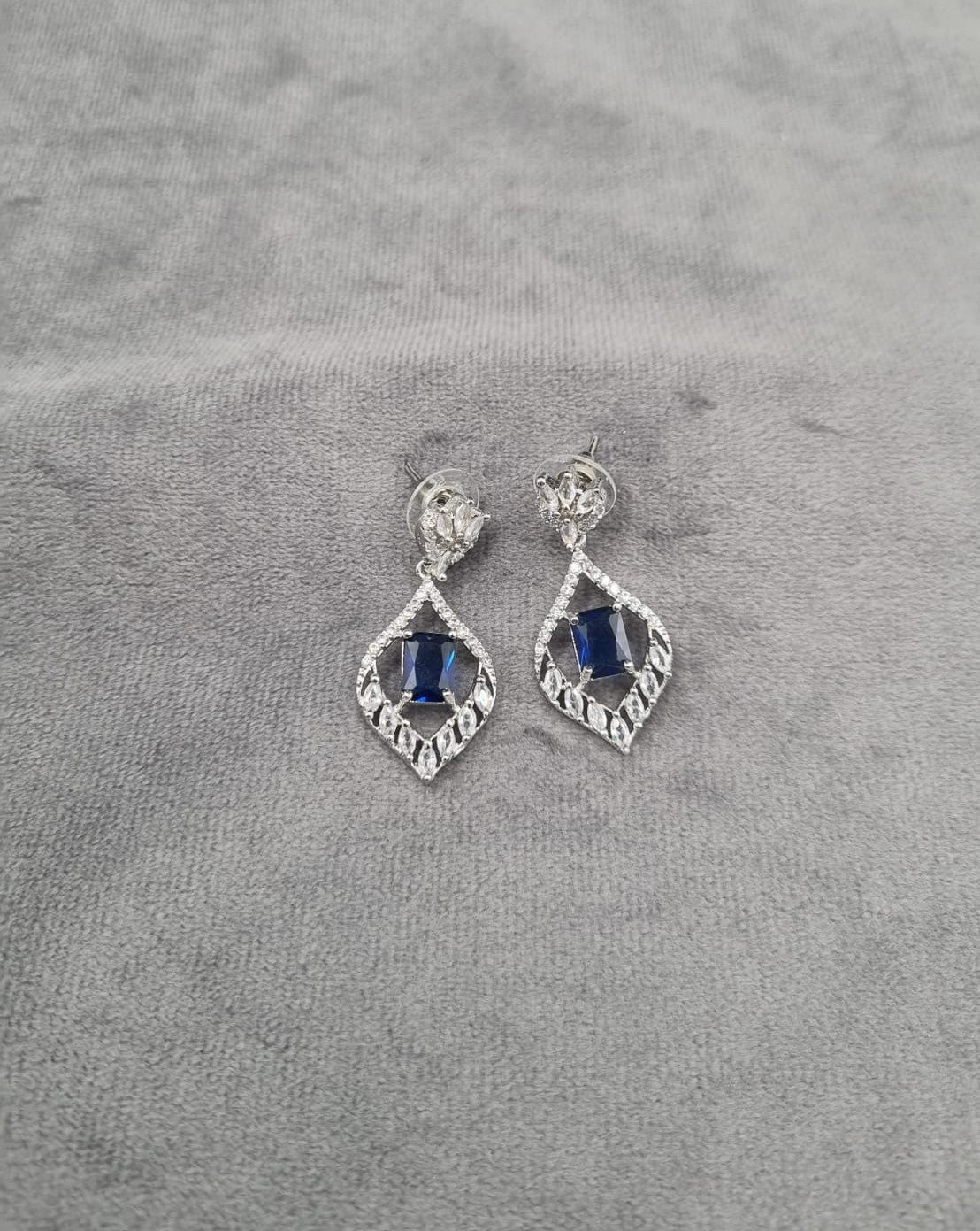 "Midnight Rhombus" Statement Earrings