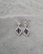 "Midnight Rhombus" Statement Earrings