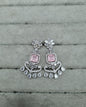 Blossom Ornate Floral AD Chandelier Earrings