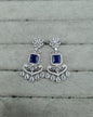 Blossom Ornate Floral AD Chandelier Earrings