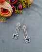 Traditional Sea Green American Diamond Earrings