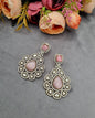 Rose Pastel Pink Traditional AD Earrings