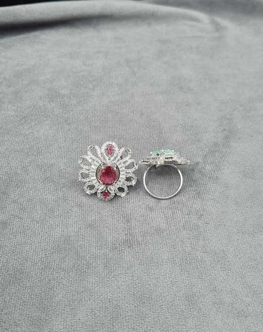Adjustable Silver Plated Large Statement Jewelry