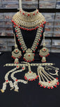 Gold-Plated Wedding Bridal Collection Jewellery Set For Woman & Girls