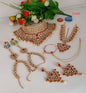 Dulhan Collection Gold Plated Bridal Jewellery Set 7-Piece For Woman
