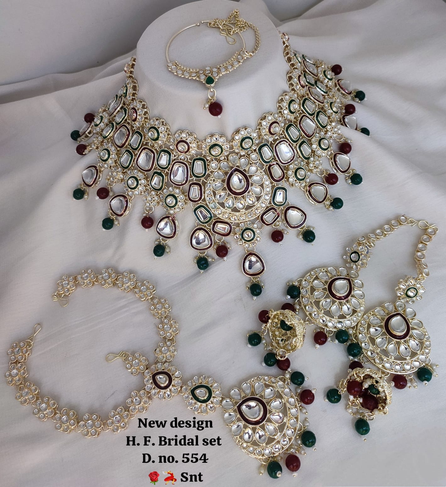 Wedding Traditional Bridal Jewellery Set With Matching Earring For Woman