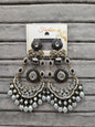 Handcrafted Meenakari & Pearl Bahubali Earrings