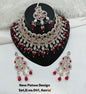 Baby Pink & Rose Gold Patwa Choker Set
