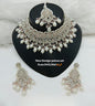 Deep Maroon Gold Patwa Choker Set with Maang Tikka