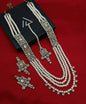 Grand Multi-Strand Bridal Long Necklace with Shimmering Crystals